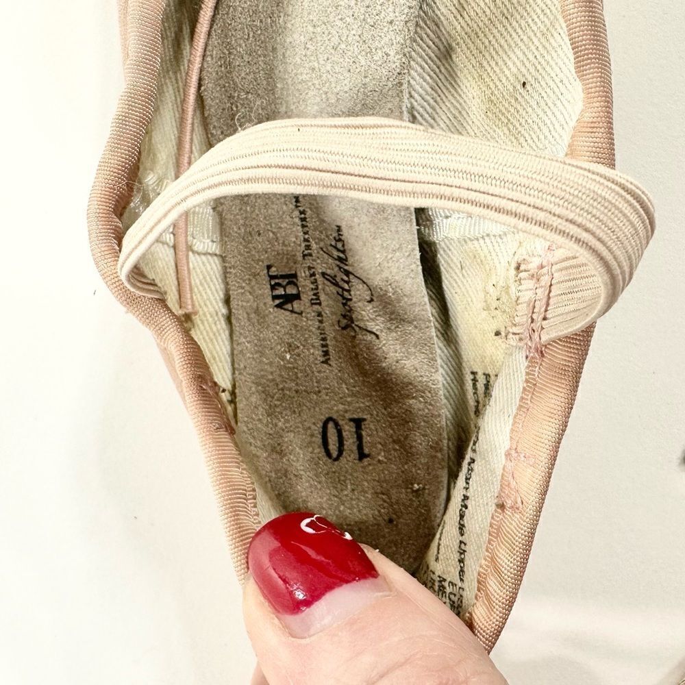 American Ballet ABT pink leather ballet slipper 10 - Picture 5 of 5